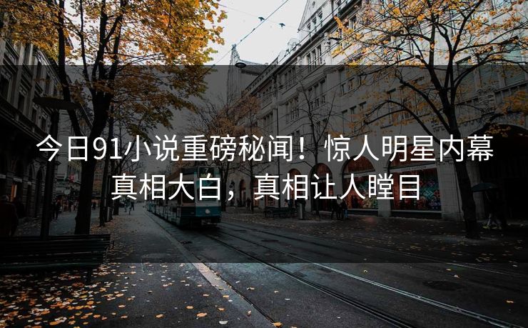 今日91小说重磅秘闻！惊人明星内幕真相大白，真相让人瞠目  第1张